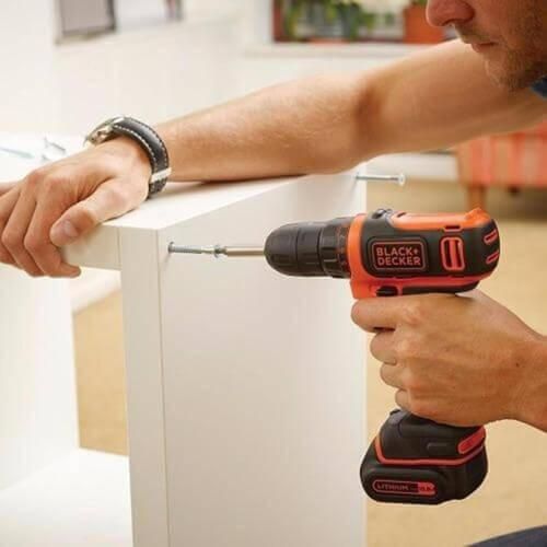 Дрель-шуруповерт аккумуляторная BLACK+DECKER BDCDD12K | Зображення 3