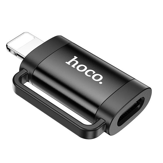 Переходник Hoco UA31B OTG Lightning male to Type-C female Black | Зображення 1