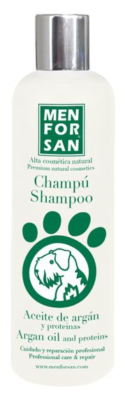 Шампунь для собак із протеїном та аргановим маслом Menforsan Silk Protein And Argan Oil 300 мл