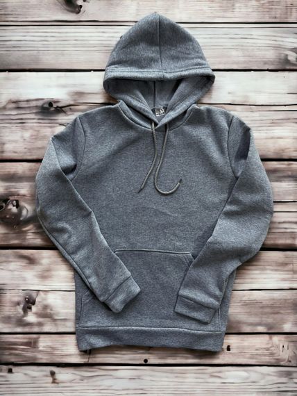 Женский теплый худи толстовка на флисе DA2444 размер XL цвет серый