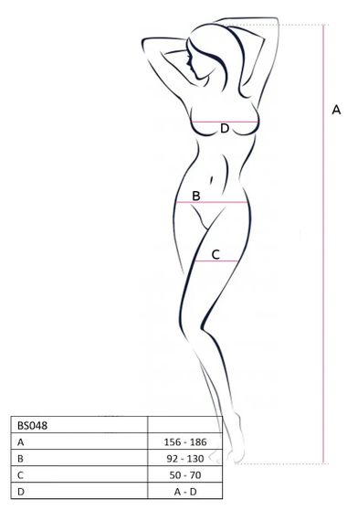 Бодистокинг BS048 Black Passion, с открытым доступом, черный, XS/M Sex Aura | Зображення 6