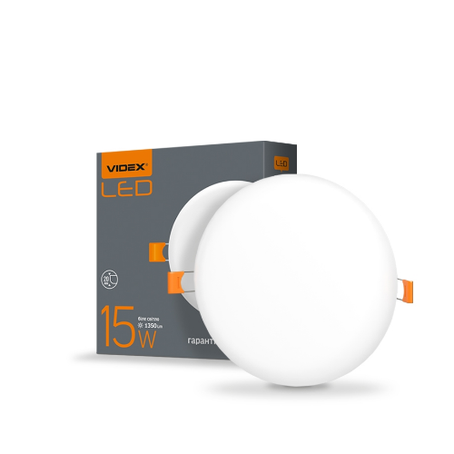 LED Світильник безрамковий круглий 15W 4100К 220V VL-DLFR-154 Videx | Зображення 1