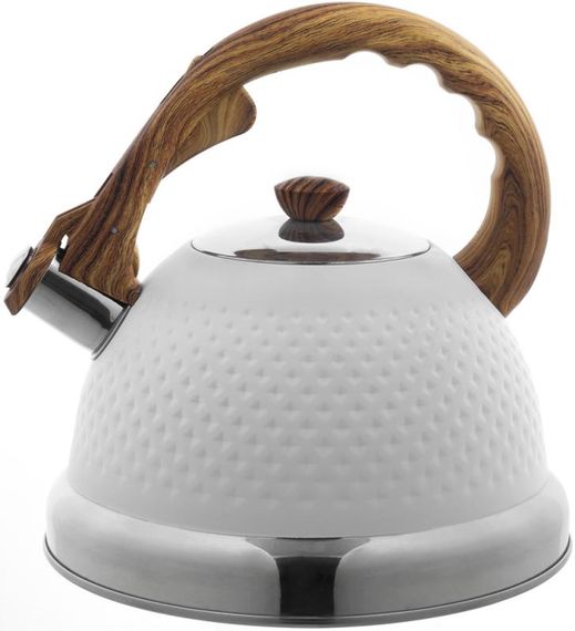 Чайник Ofenbach Whistling Kettle White 2.7л нержавіюча сталь зі свистком, білий | Зображення 1