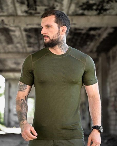 Тактична вологовідвідна футболка samuray Cooltuch oliva | Зображення 3