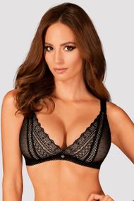 Бюстгальтер Obsessive Estiqua Чорний M/L