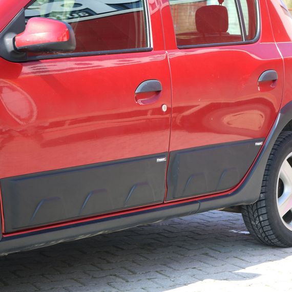 Молдинги (4 шт, ABS) для Dacia Sandero 2013-2020 рр | Зображення 3