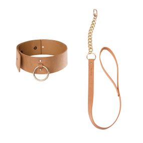 Нашийник MAZE - Wide Choker Brown sexstyle