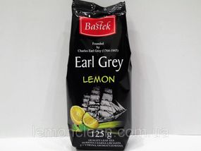 Чай чорний середньолистовий розсипний з бергамотом Bastek Earl Grey LEMON, 125г