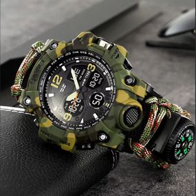 Годинник наручний чоловічий SKMEI IH-794 1155BCMGN PARACORD