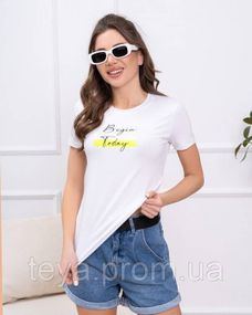 Футболка для жінок, колір білий розмір L FI_006925
