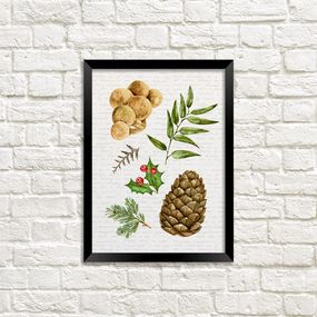 Постер в рамці Шишка 21х30см, A4 (MT4_21NG012_BL)