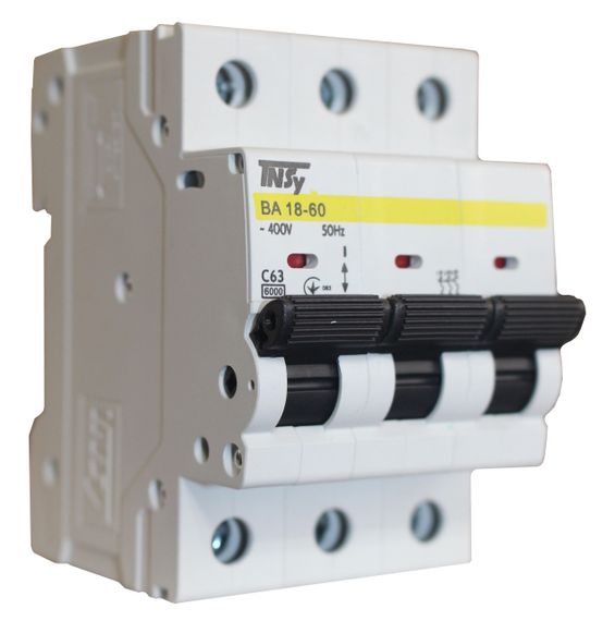 Автоматичний вимикач ВА18-60 3Р 63А 6кА х-ка C Ny95504753