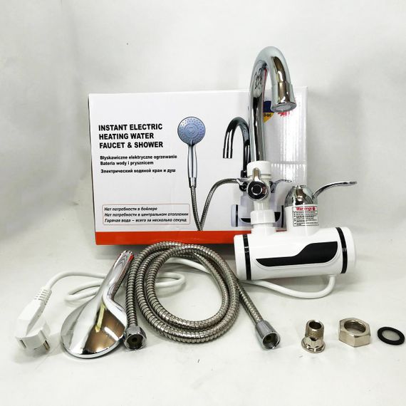 Водонагрівачі проточні електричні з душем, Водонагрівач з душем та краном проточний нагрівач JN-52 | Зображення 7