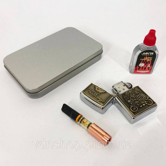 Оригинальная зажигалка в подарок N5, Стильная зажигалка в подарок Бензиновая PK-77 | Зображення 5