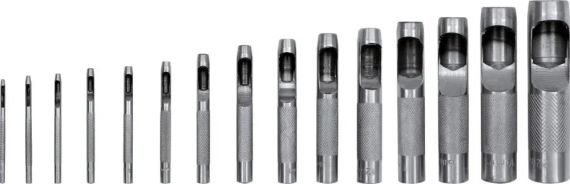 Набір пробійників Польща пробійник 2,0-22,0 мм 15 штук VOREL-76700 | Зображення 1