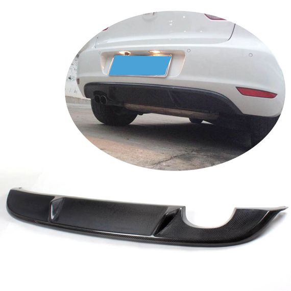 Диффузор заднего бампера V1 для Base HB 2010-2013, Карбон для Volkswagen Golf 6