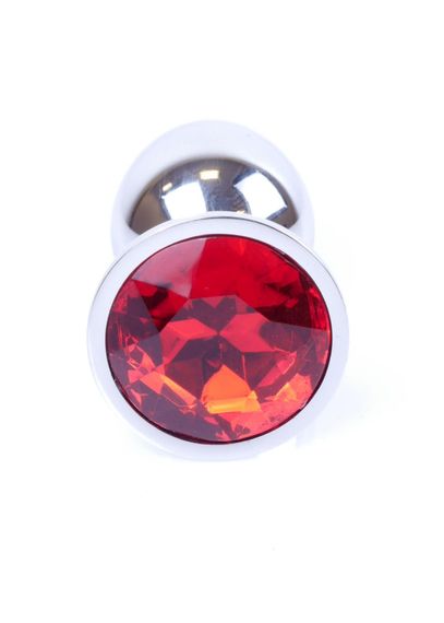 Анальна пробка - Jewellery Silver Plug - Red | Зображення 1