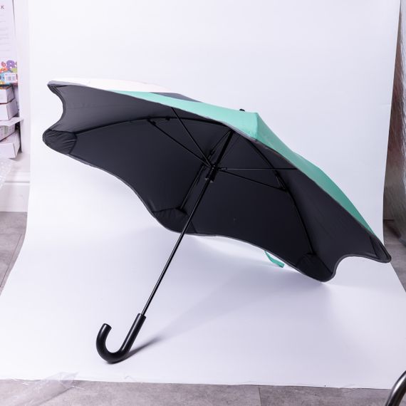 Парасолька дитяча механічна елегантна з принтом міцна надійна з поліестеру діаметр 90 см Зелений HP-23-13GR | Зображення 8