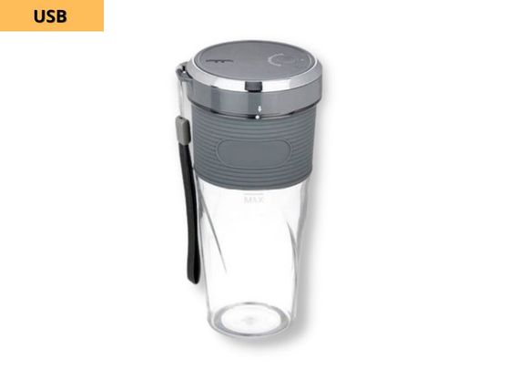 Блендер-шейкер портативный USB смузи мейкер XPRO KJ2087 серый (40977-KJ2087 Grey) | Зображення 1