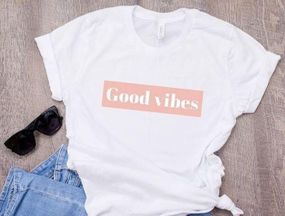 Футболка женская с принтом повседневная S Белая