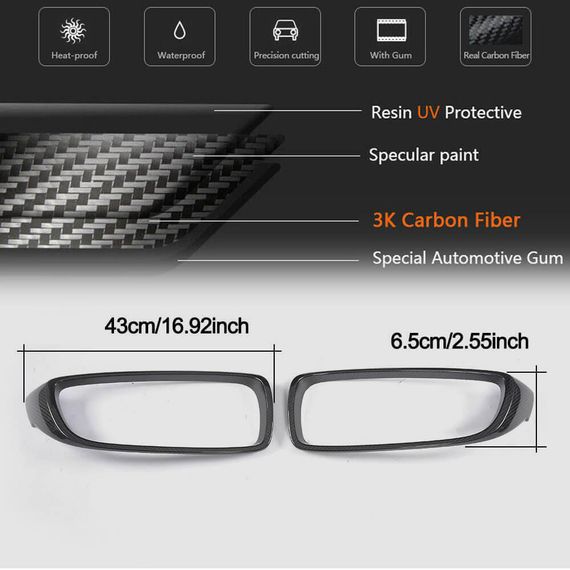 Обведення решітки (Карбон) для BMW 4 серія F-32 2012-2020 рр | Зображення 4