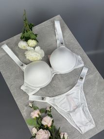 Комплект Victoria's Secret 8073 Push-Up Bra білий