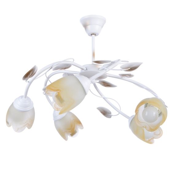Люстра флористика E14 40W WH (BKL-472S/5)