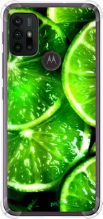 Чохол на Motorola Moto G30 Зелені часточки лимона "852sp-2320-2448"