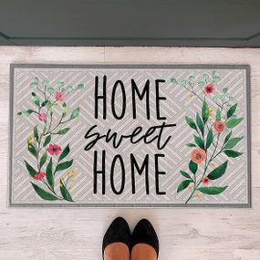 Коврик придверный с принтом Home sweet home 45x75x0,4 см (KOV_20S032)