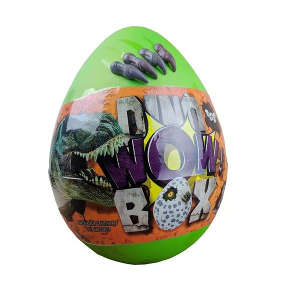 Дитячий набір для творчості в яйці "Dino WOW Box" DWB-01-01U, 20 предметів  Зелений