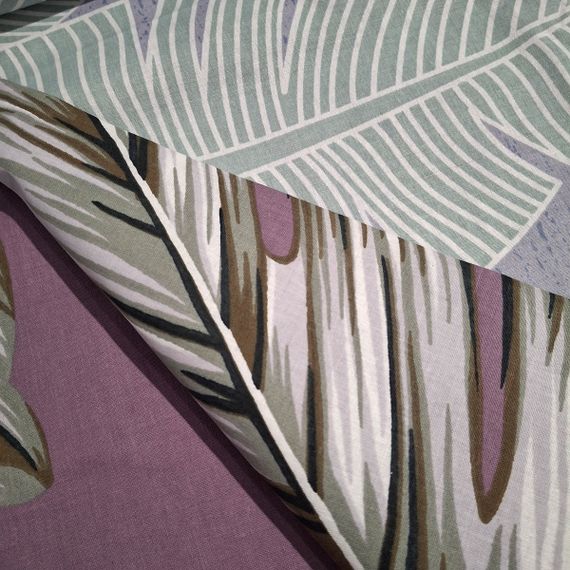 Комплект постельного белья SoundSleep Banana Leaves бязь Евро 200х220 см сиреневый (2800004783613) | Зображення 6