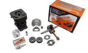 Поршнева б/п (ЦПГ) для Husqvarna 137 (Ø38) (чорна, + келенвал) (NOKER) KOSA