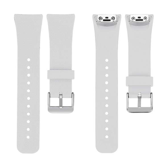 Силиконовый ремешок Primo Classic Shape для Samsung Gear Fit 2 / Fit 2 Pro (SM-R360 / R365) - White | Зображення 3