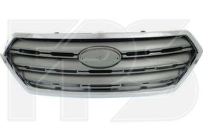 Решетка радиатора Subaru Outback '15-18 хром / серый металлик (FPS)
