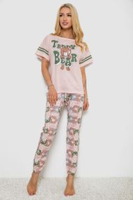 Пижама женские с принтом  -уценка, цвет персиковый, 243R15412-U