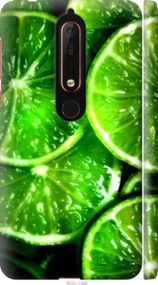 Чохол на Nokia 6 2018 Зелені часточки лимона "852m-1386-2448"