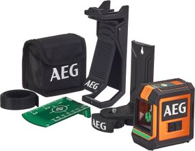 Нівелір лазерний AEG CLG220-K (20 м, 2 промені, зелений, 2xAA)