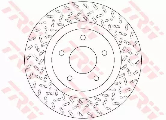 Гальмівний диск, mitsubishi asx, outlander, 1.6-2.4, 4n13, 06- TRW (DF6206)