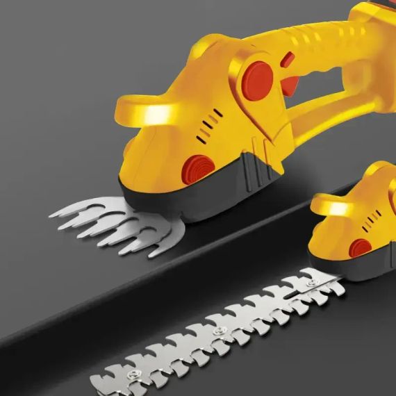 Акумуляторні ножиці-кущорізи на 24Вт з 2 насадками для догляду за садом в кейсі | Зображення 4