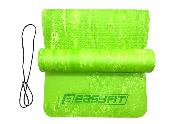 Коврик для йоги та фітнесу EasyFit PER Premium Mat 8 мм Салатовий (EF-1930-1-GN) | Зображення 2