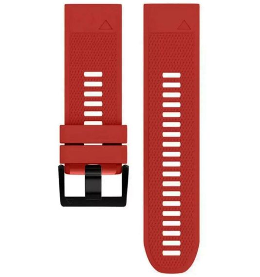 Силіконовий ремінець Primo для годинника Garmin Fenix 8 51mm / Fenix 7X / Fenix 7X Pro - Red | Зображення 3