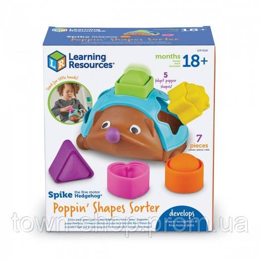 Обучающий игровой набор Learning Resources - Pop-IT Сортер Ежик