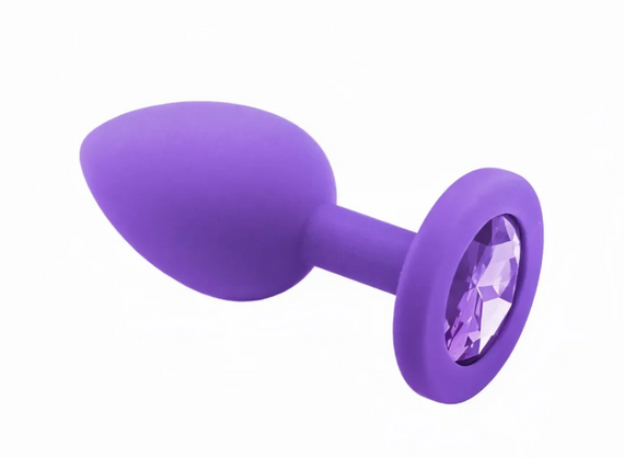 Силіконова анальна пробка з кристалом SKN KSIL-26S ( розмір S) sexstyle