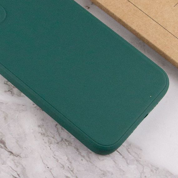 Силіконовий чохол Candy Full Camera для Apple iPhone 12 Pro Max (6.7") Зелений/Forest green | Зображення 2