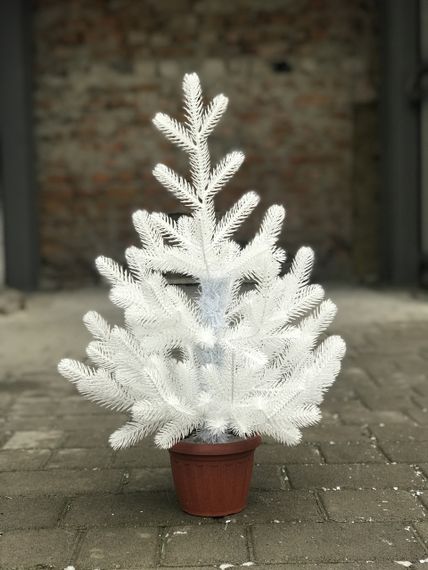 Ёлка Traditional литая в горшке 50 см белая новинка