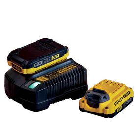 Зарядний пристрій та 2 акумулятори 18В STANLEY FATMAX SFMCB12D2