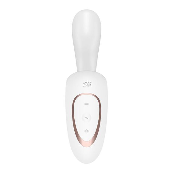 Вагинально-клиторальный вибратор Satisfyer G for Goddess 1 White, 2 мотора Sex Aura | Зображення 3