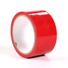 БДСМ- Стрічка для зв'язування Duct, червона, 10 м.