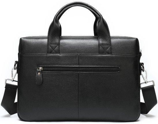 Чоловіча сумка для ноутбука й документів чорна SK N76955 | Зображення 7