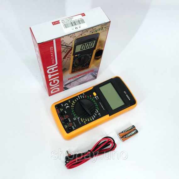 Мультиметри для роботи Digital Multimeter DT9205A, Мультиметр із функцією захисту від перевантаження ZH-62 | Зображення 6